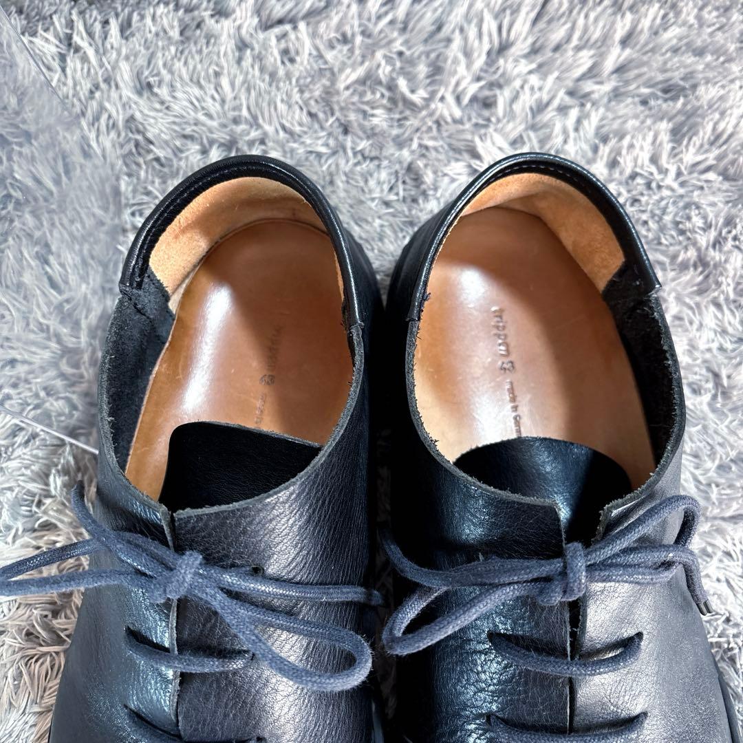 極美品❣️trippenトリッペン 厚手シボ革 レースアップシューズ