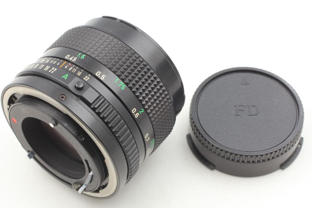 キャノンニューFD 50mm F/1.4 MF 標準レンズ フード付 l4351 - メルカリ