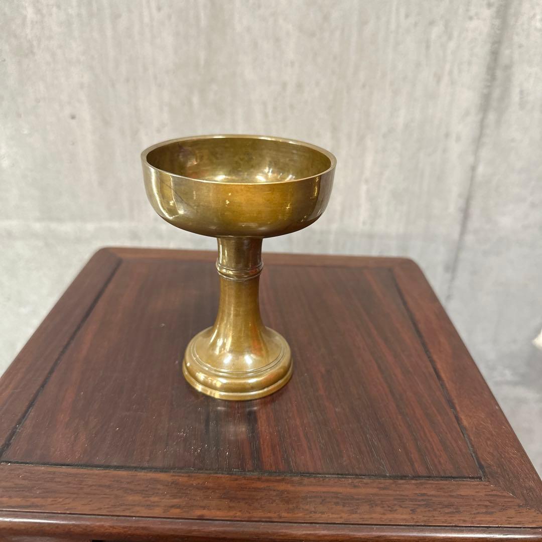 寺院閉店品 真鍮製仏事用香炉 カップ型 - メルカリ