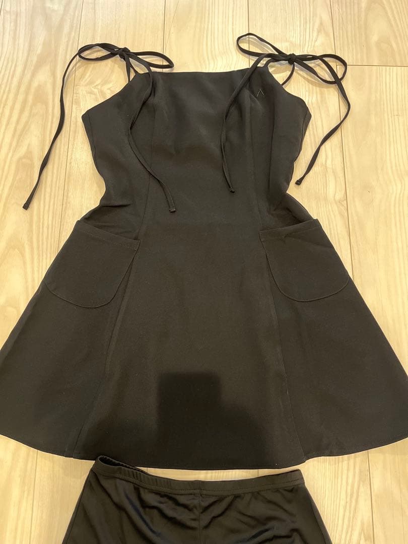 andmary Lamia knit set mini dress black - メルカリ