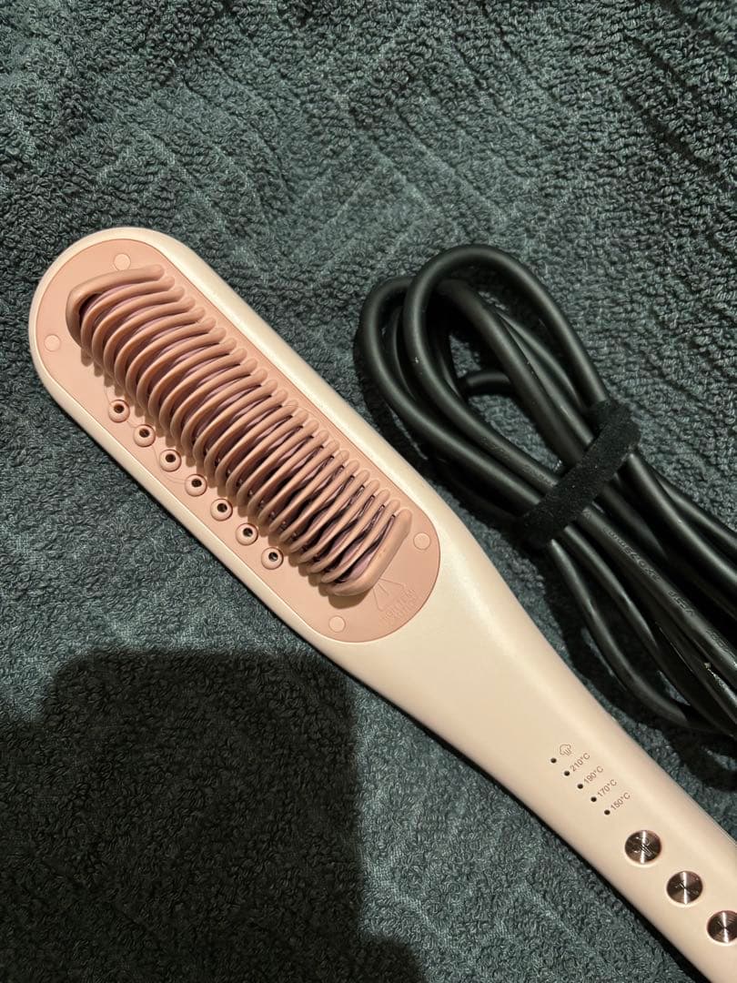 スチームストレート ヘアアイロン ブラシ - メルカリ