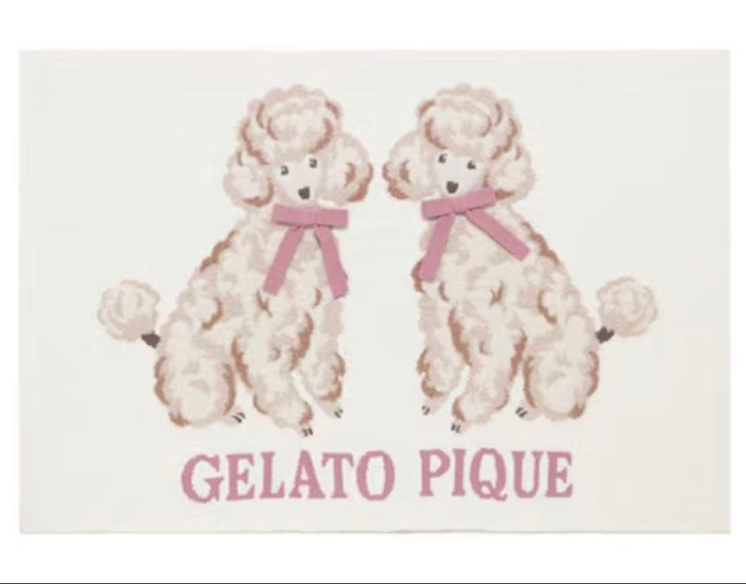 新品　ジェラートピケ　gelato pique プードルジャガードプランケット プードルジャガードプランケット(ブランケット)｜ルームウェア
