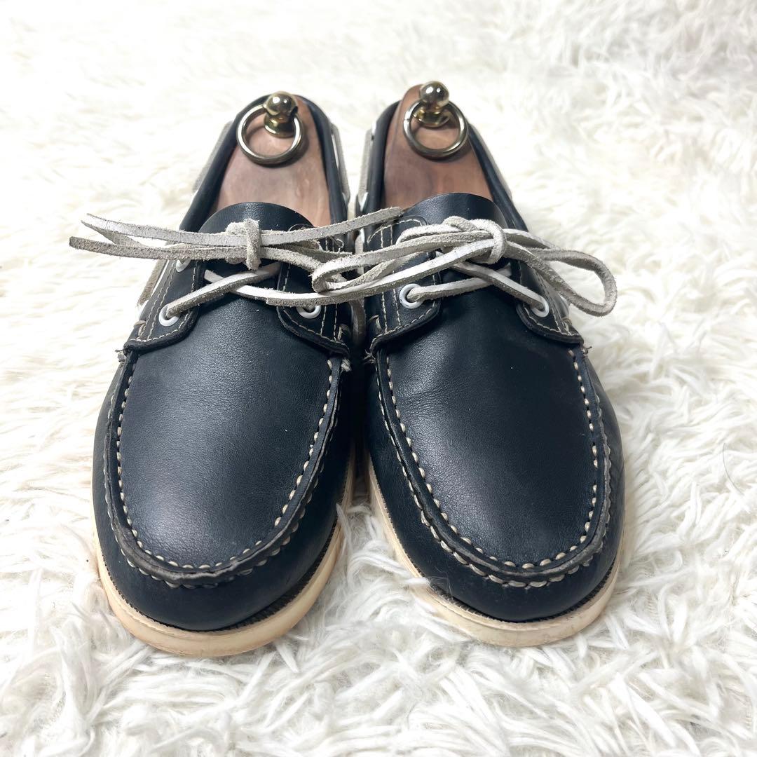 【美品】 パラブーツ デッキシューズ BARTH ネイビー 24.5cm