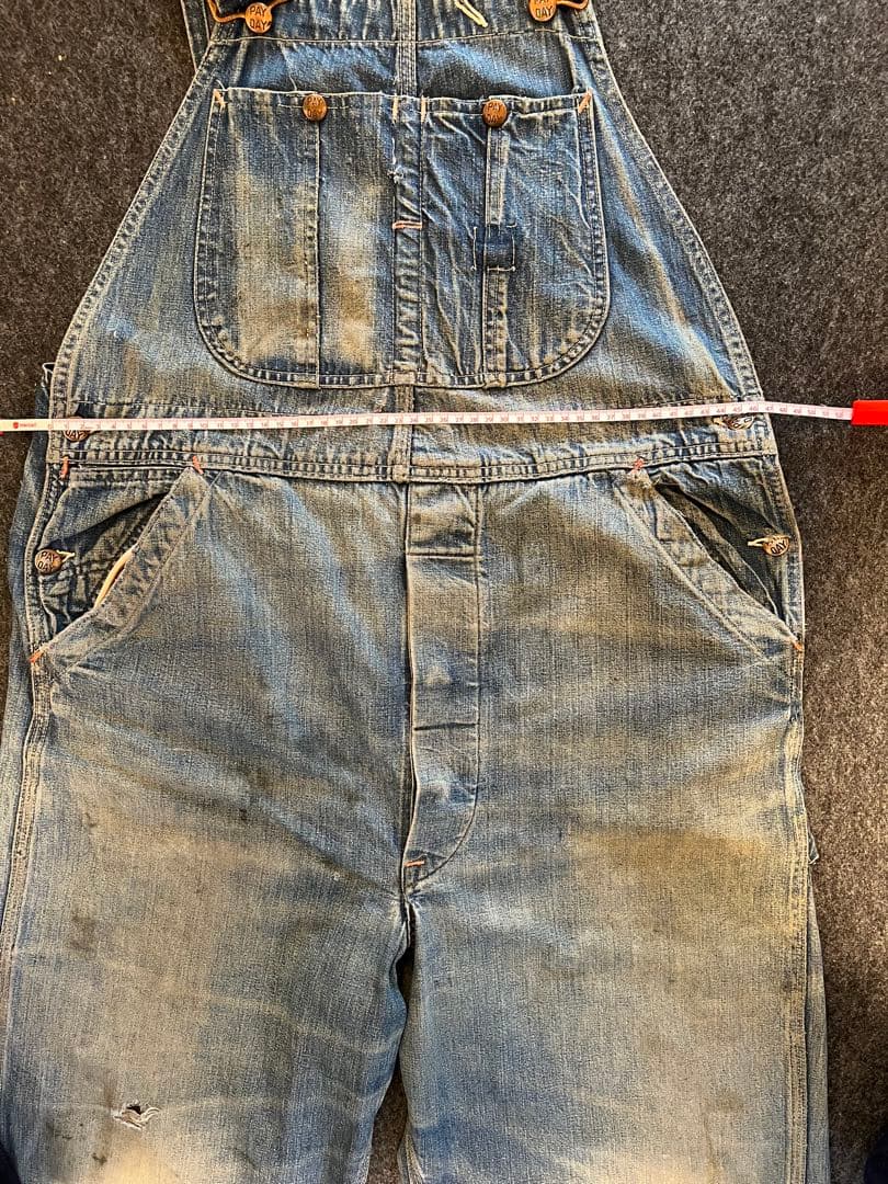 40's -50's-PAY DAY デニムオーバーオール