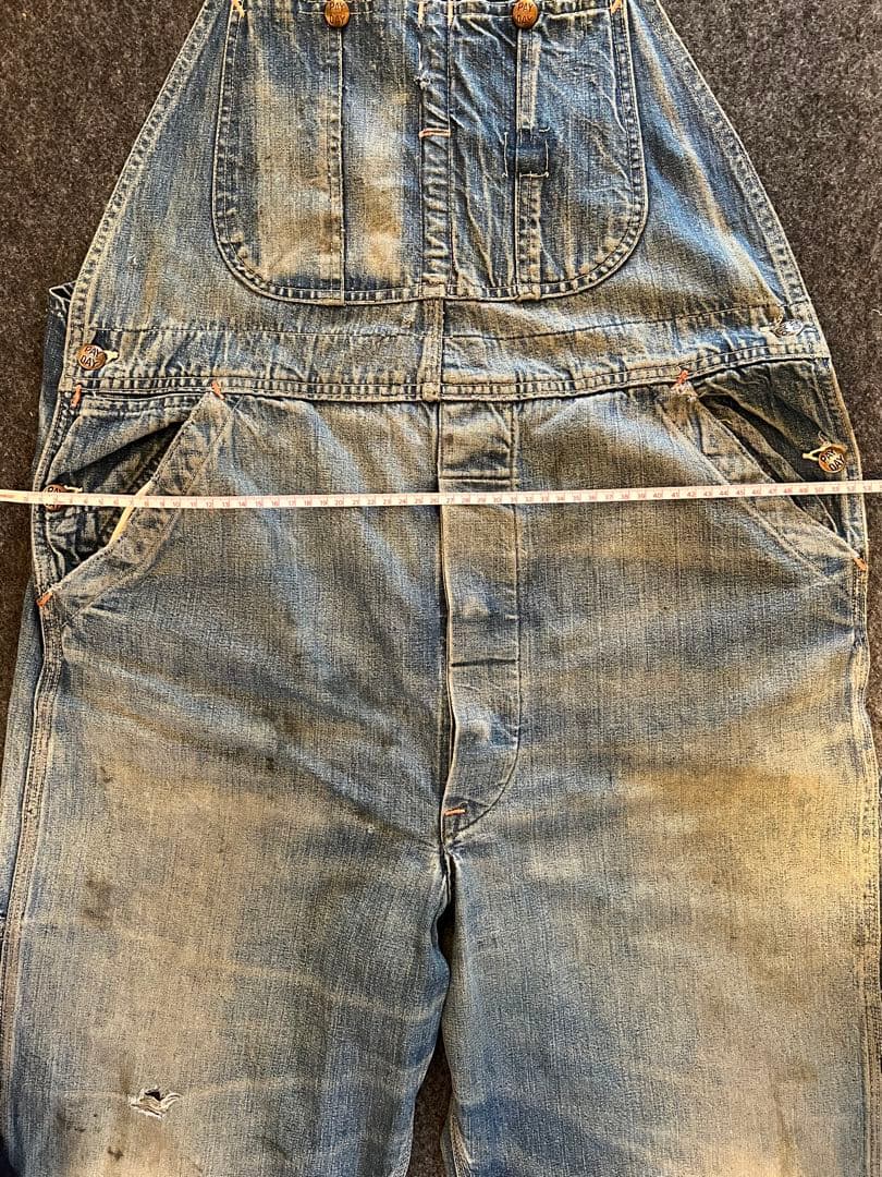 40's -50's-PAY DAY デニムオーバーオール