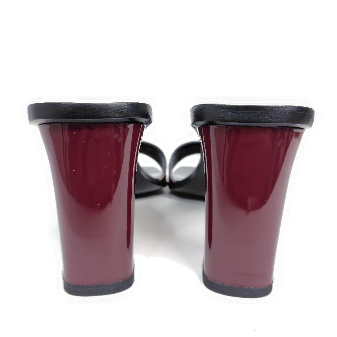 ☆美品☆GUCCI グッチ ヒールサンダル 25cm ミュール 8B チャンキー