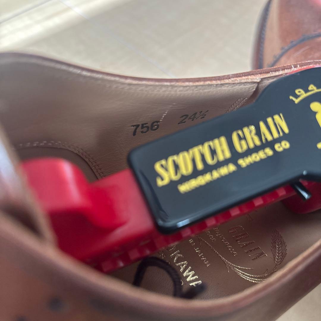 スコッチグレイン　ベルオム　756 　ダークブラウン　24.5cm