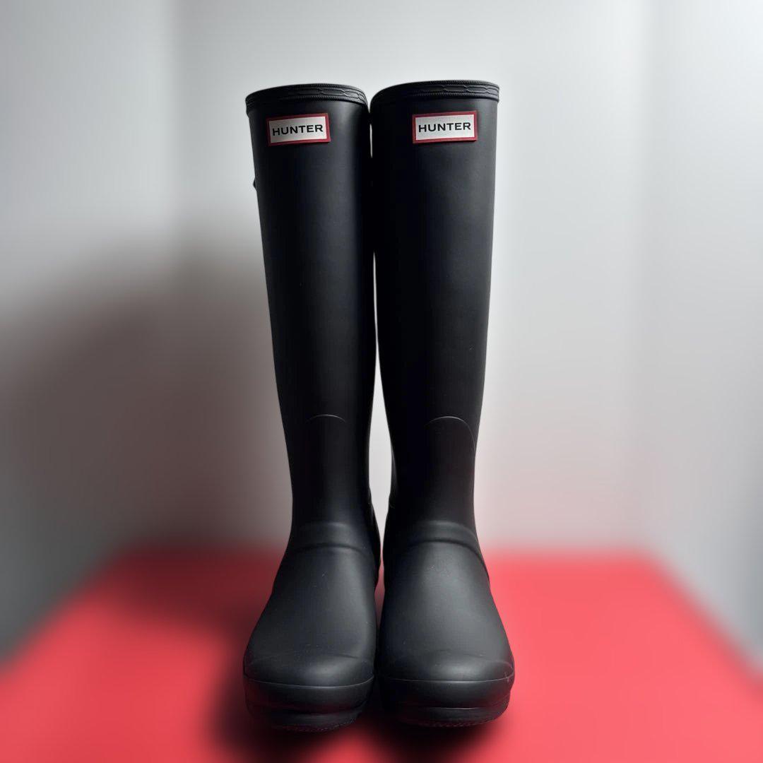 HUNTER レインブーツ ロング WFT1001RMA 25.0cm ブラック
