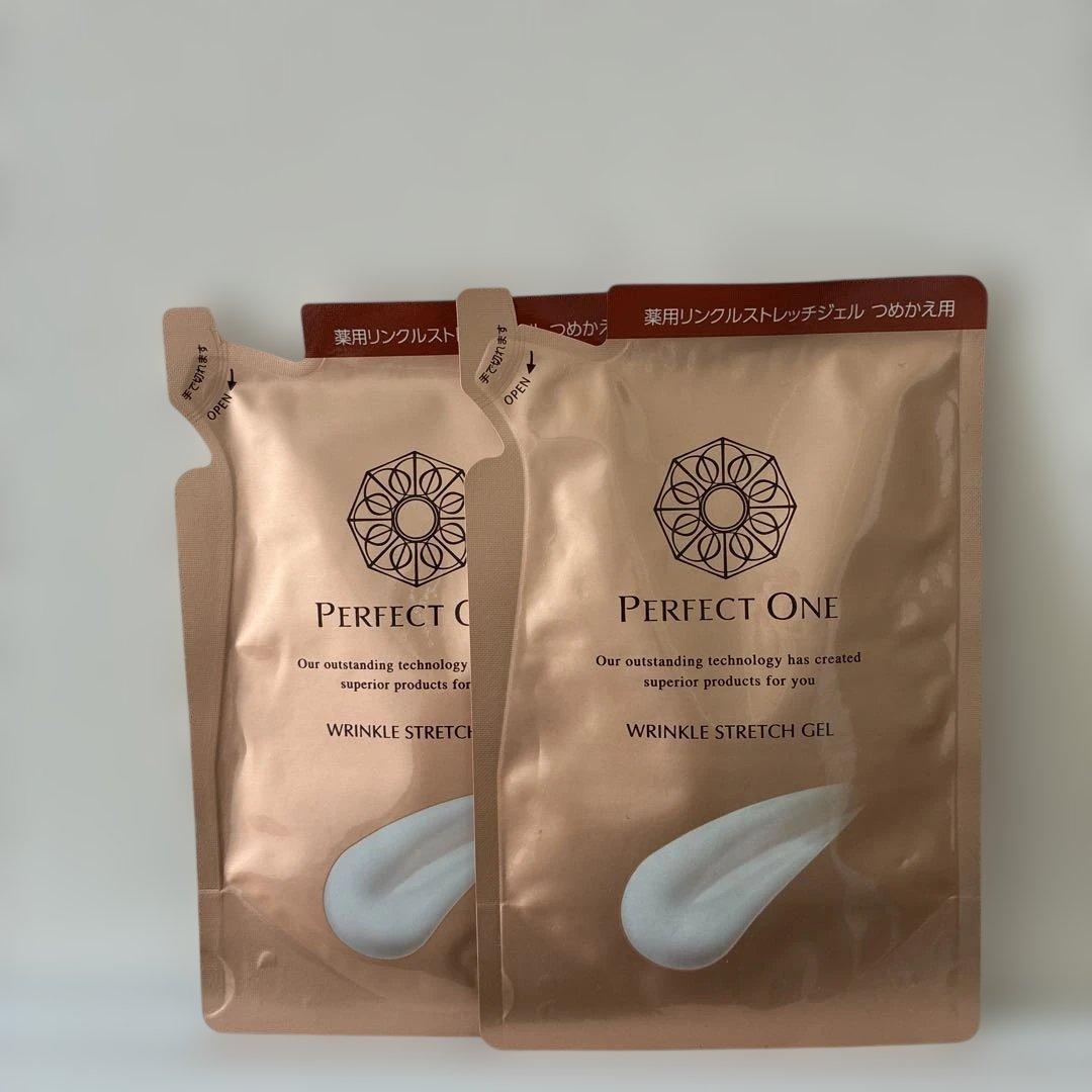 パーフェクトワン 薬用リンクルストレッチジェル 50g 詰替2袋 楽天市場】【公式】【2個セット】【単品＋詰め替え1個】パーフェクト