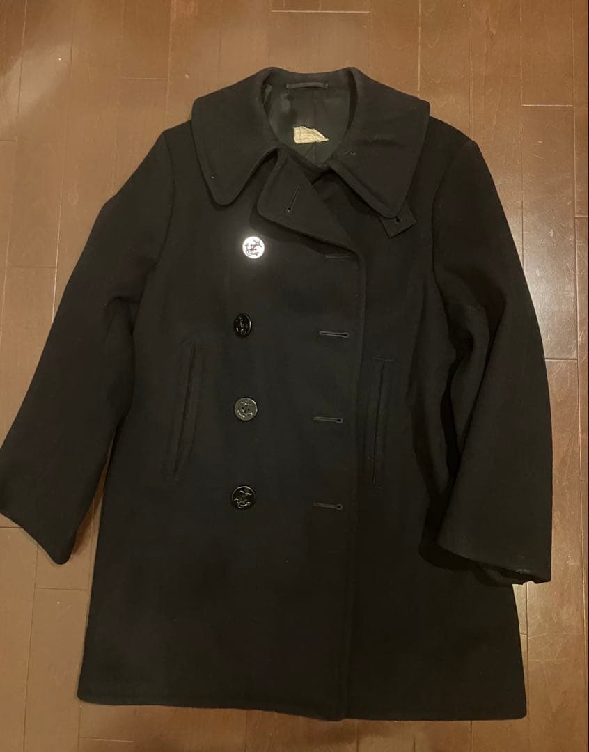 40s us.navy Pコート　10ボタン　ビンテージ　ミリタリー 1940s Vintage U.S.Navy P-Coat 10Buttons ヴィンテージミリタリー10