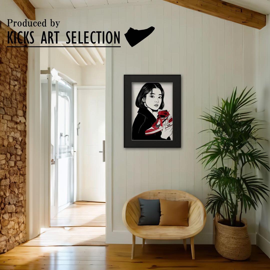 エアジョーダン1 オフホワイト kyneバックサイドワークス/スニーカー