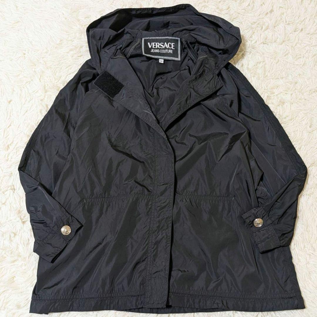VERSACE ヴェルサーチ ナイロンジャケット バックロゴ メデューサ 七分