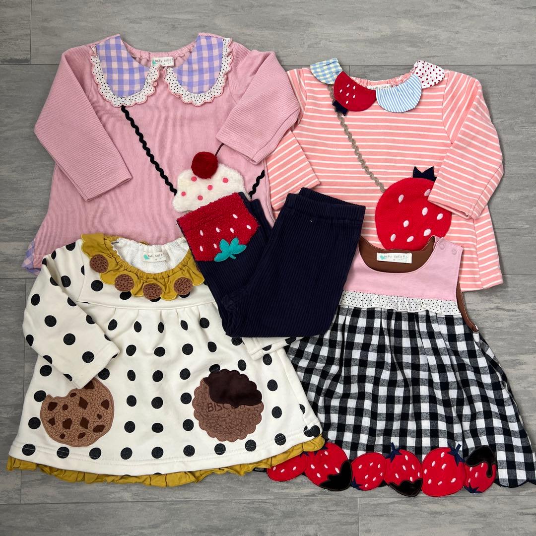 ベイビーチアー いちご ビスケット 長袖 80cm まとめ売り baby Cheer(ベイビーチアー)より、CUTEなイチゴシリーズが登場♪