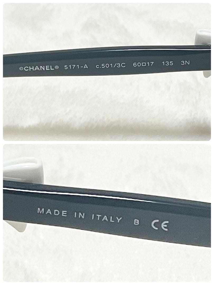 極美品 CHANEL ブラック×ホワイト リボンモチーフ 5171-A 希少 レディース