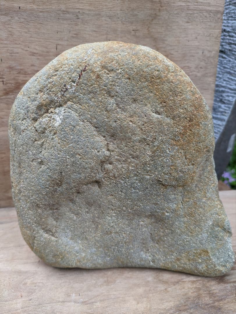 地蔵菩薩、石仏、河原自然石、倉田辰彦作