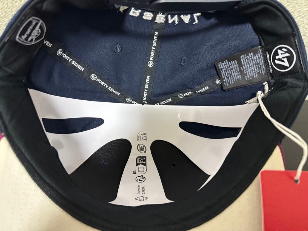 アーセナル 47 Brand ネイビー ゴシック A キャプテン キャップ 47 www