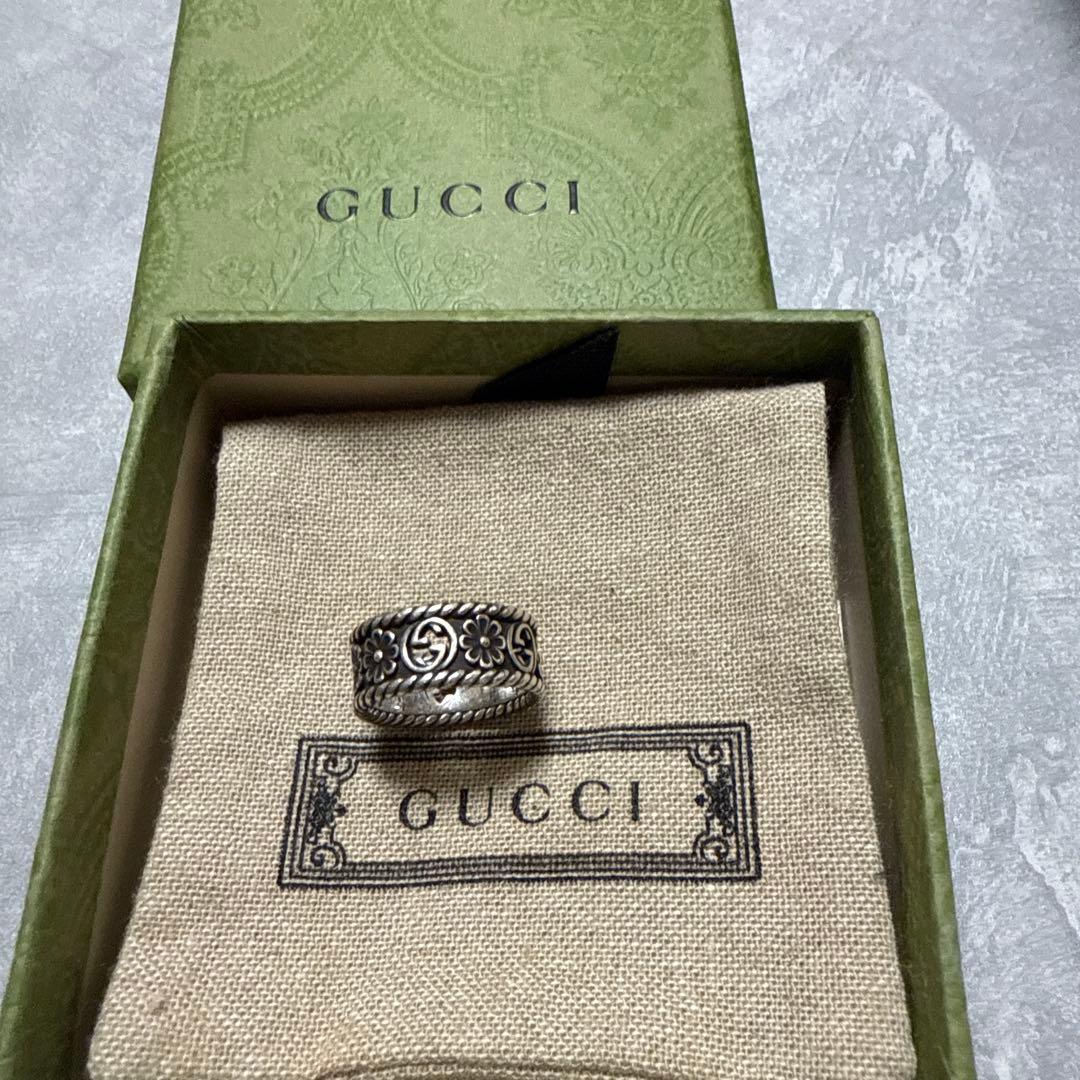 GUCCI フラワーモチーフ シルバーリング GUCCI（グッチ） フラワーモチーフ リング レディス シルバー