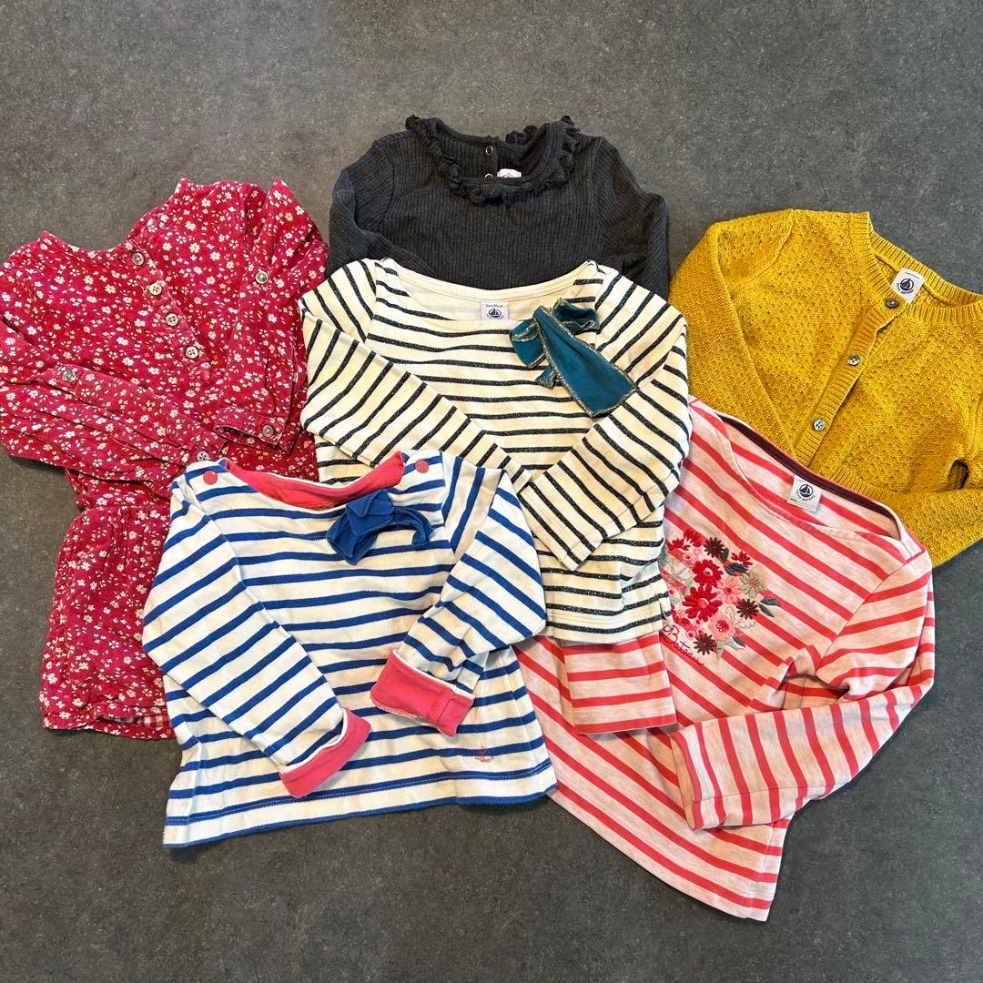 プチバトー PETIT BATEAU 6点セット　3a＋6a ベロア3点セット｜ベビー服・子供服通販のPETTIT BATEAU【公式】