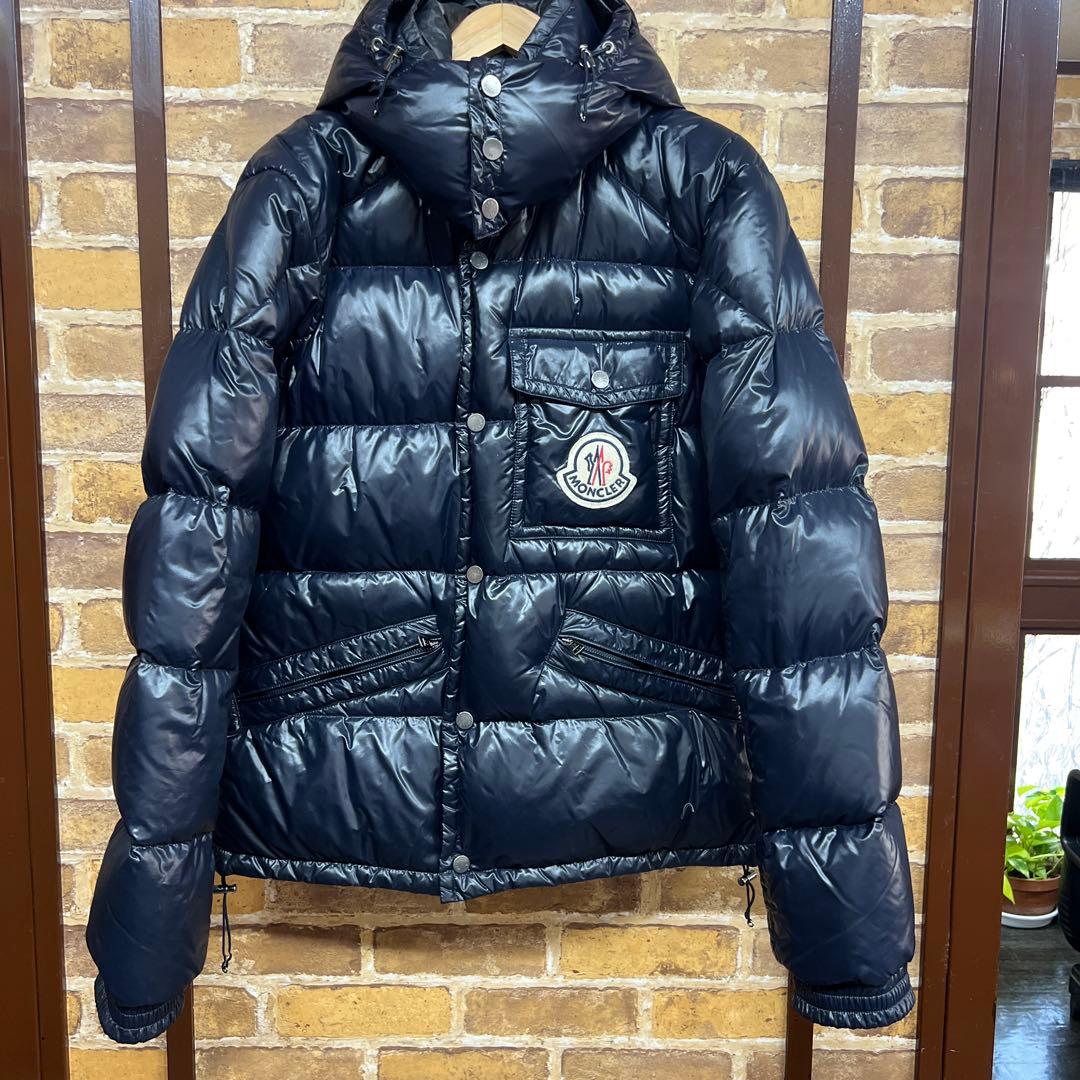 鳥*ら様 MONCLER ネイビー K2ダウンジャケット 中古・古着通販】MONCLER (モンクレール) K2ダウンジャケット ネイビー