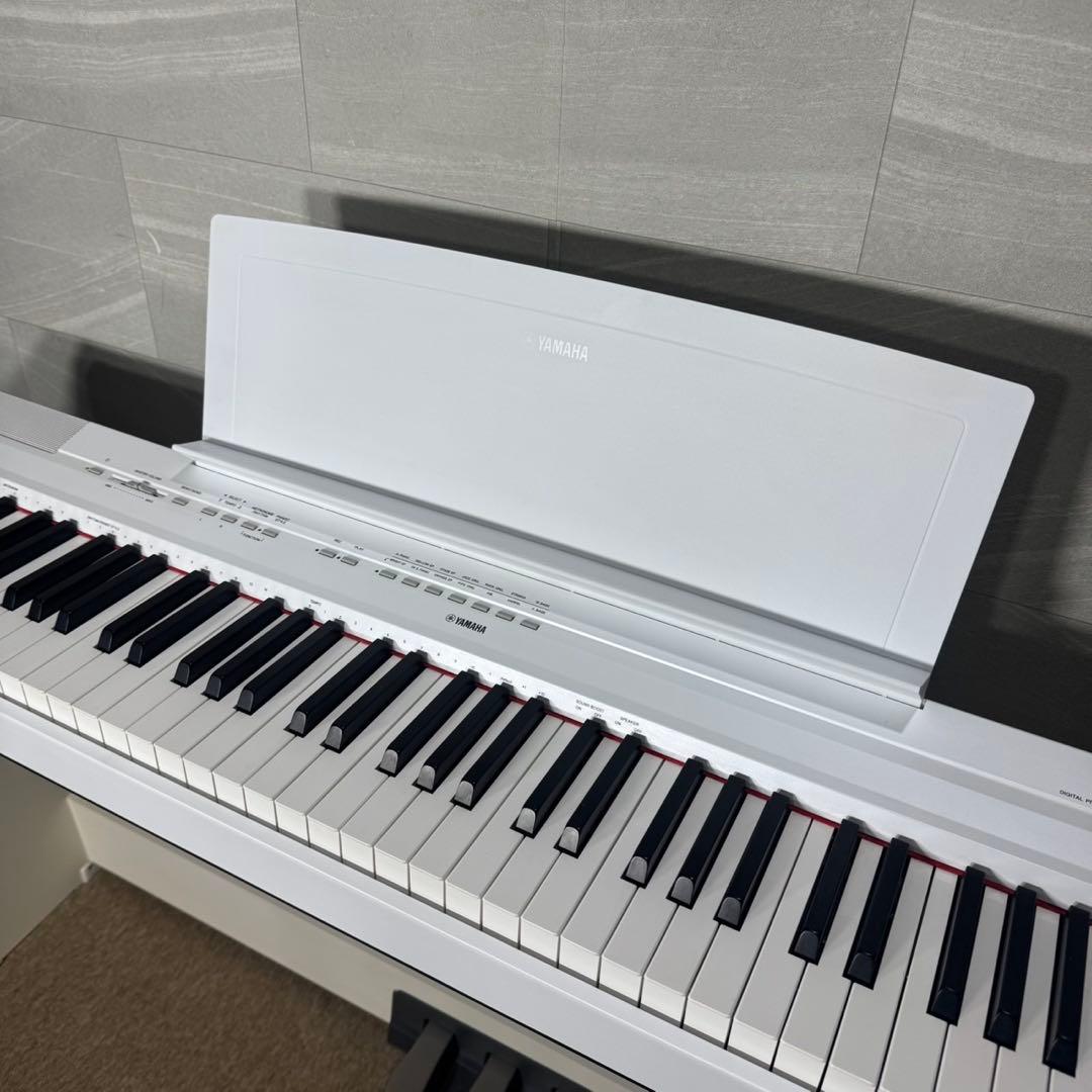 YAMAHA 電子ピアノ P-115 WH 2016年 スタンド d5351 - メルカリ