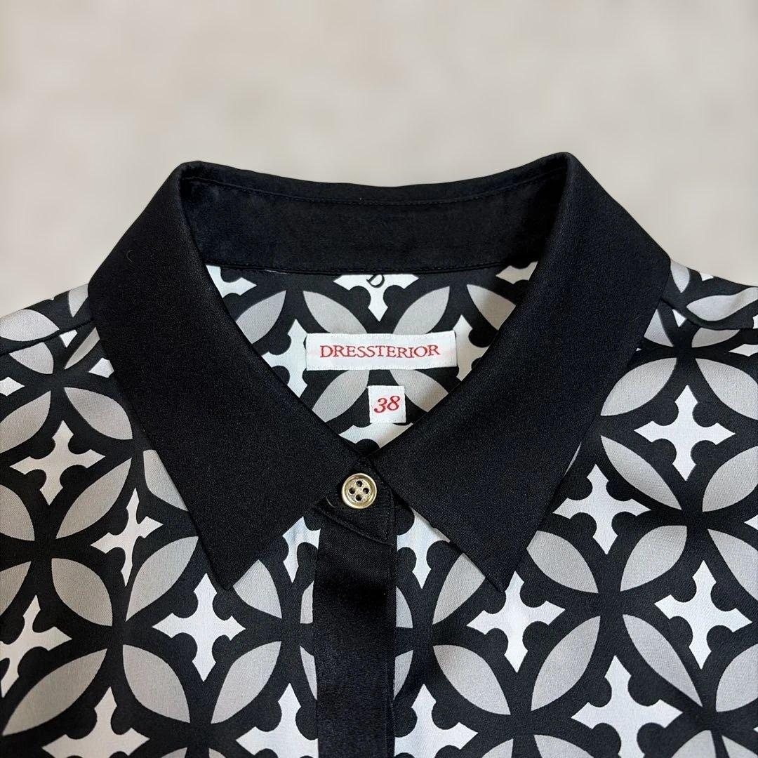 ドレステリア 美品】オーバーラップサークルシャツワンピース 38 完売