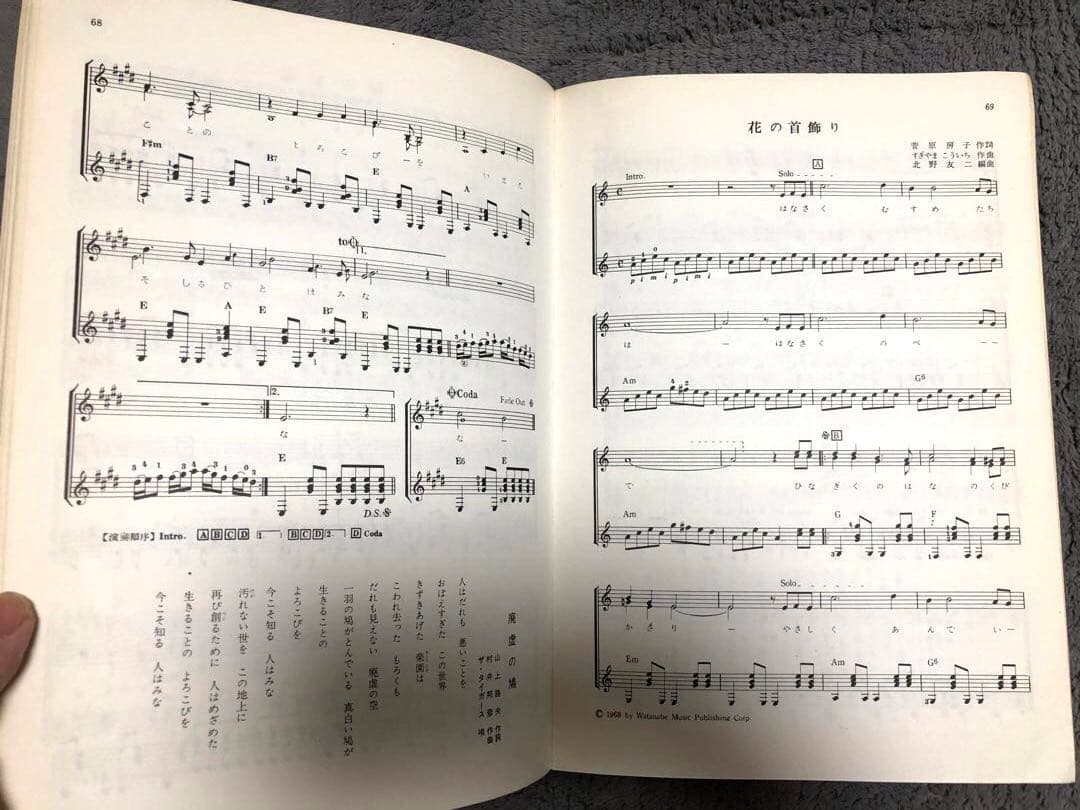 昭和歌謡楽譜】思い出のヤングサウンド我が心のGS スパイダーズ