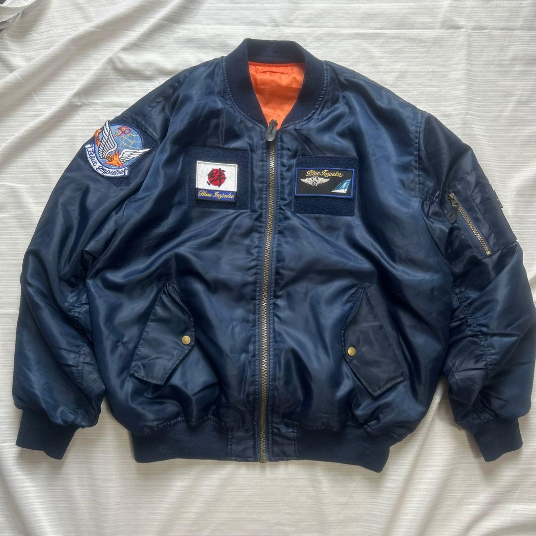 ブルーインパルス MA-1 フライトジャケット BlueImpulse XL - メルカリ