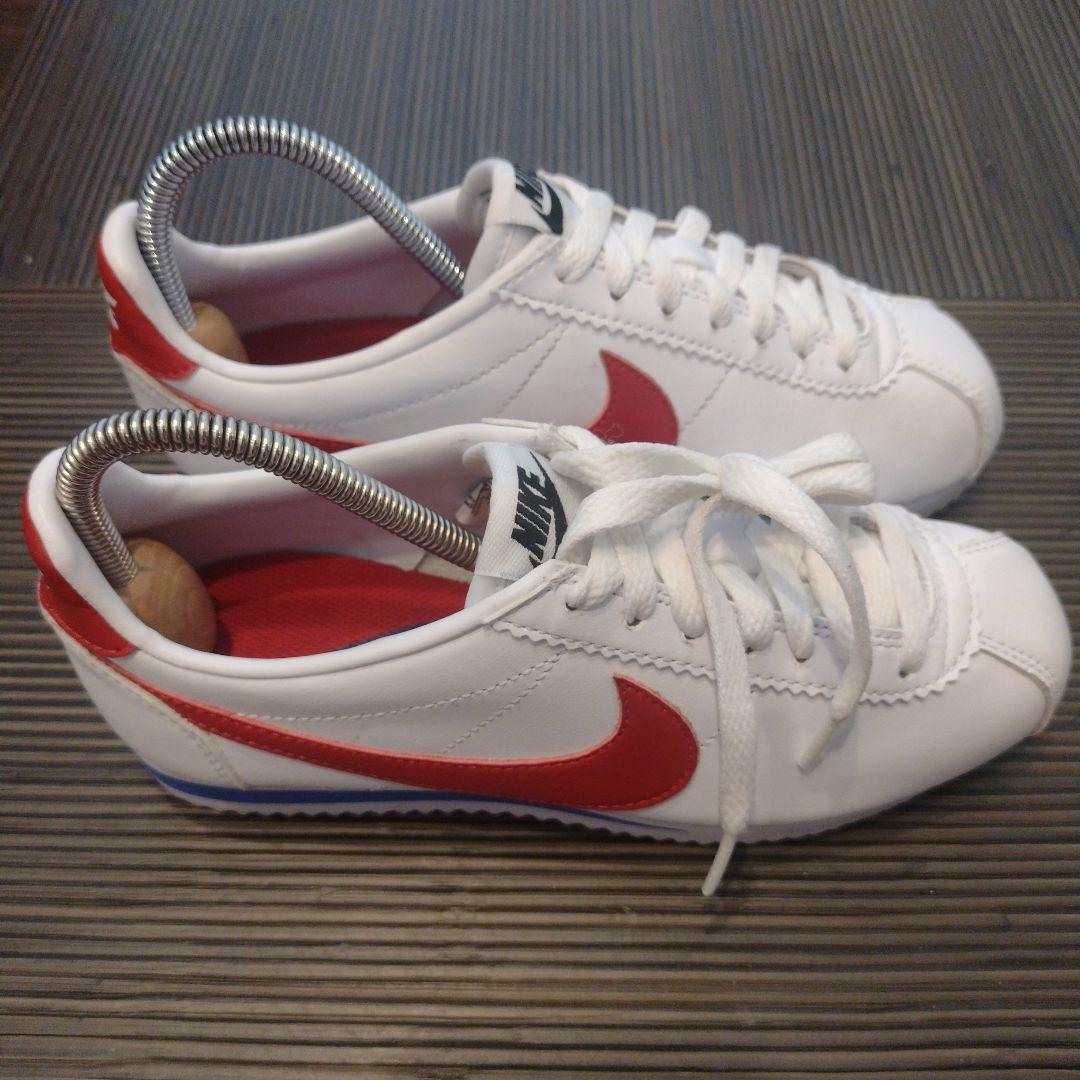 ナイキ レザーコルテッツ 白x赤 22.5センチ - メルカリ