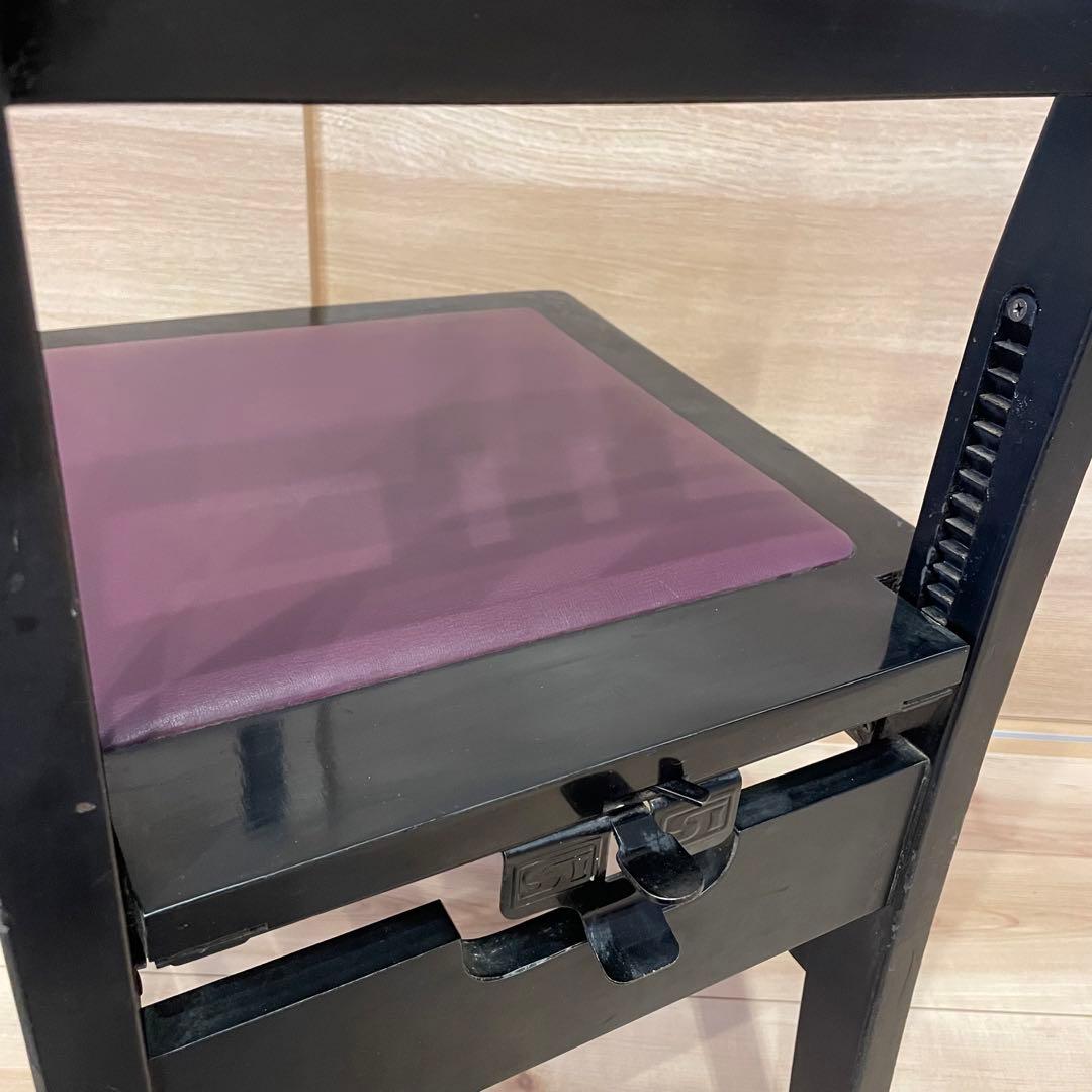 送料込】YAMAHA付属 トムソン椅子 ピアノ椅子 アップライト 高さ調整可能