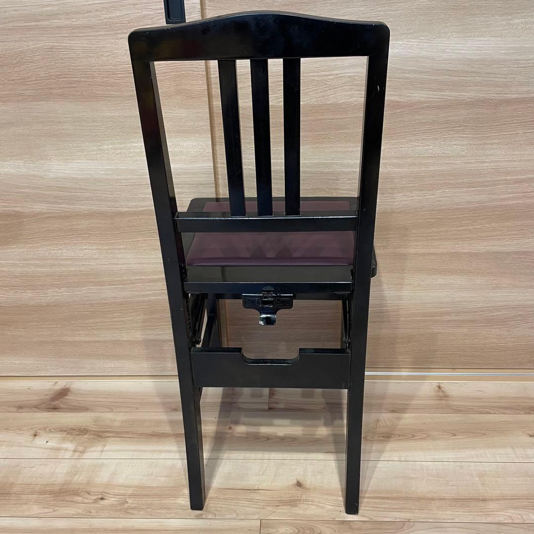 送料込】YAMAHA付属 トムソン椅子 ピアノ椅子 アップライト 高さ調整可能