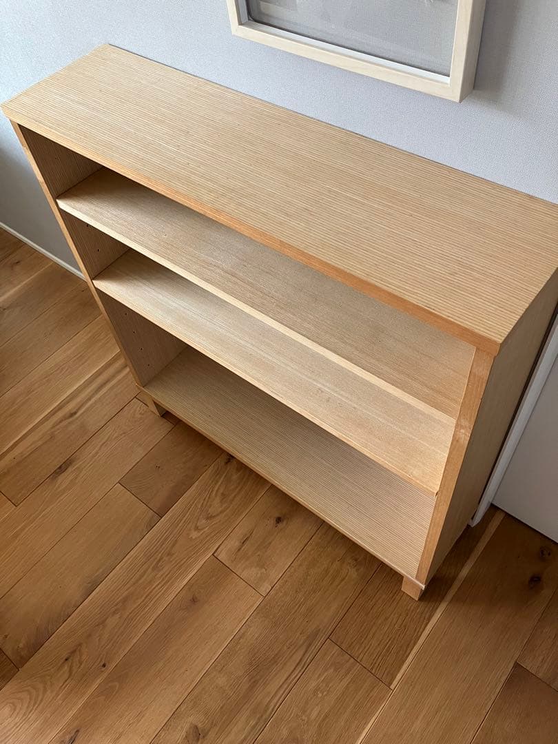 無印良品 本棚 薄型 木製収納 ロータイプ(販売終了品) - メルカリ