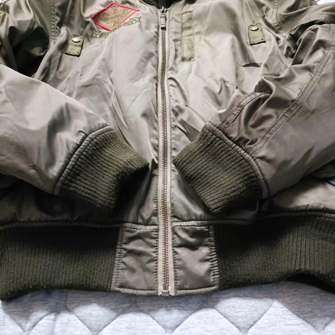 BAD BOY USA バイクジャケットカーキオリーブ Y2k プロテクター付き