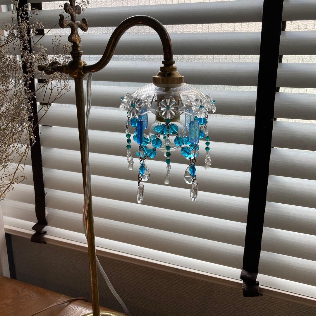 ミニシャンデリア 1920年 フランスアンティーク （ブルーウランの世界