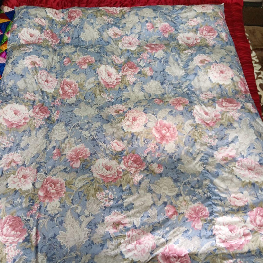 羽毛掛け布団　西川販売フローラルデザイン 　ダウン90% 羽毛1.1㌔ 西川（nishikawa） 国産羽毛掛け布団 フランス産ホワイトダックダウン