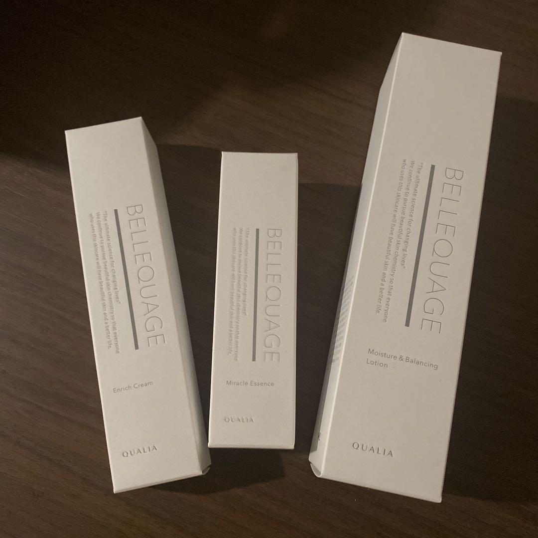 BELLEQUAGE 保湿バランスローション・エッセンス・クリームセット 商品