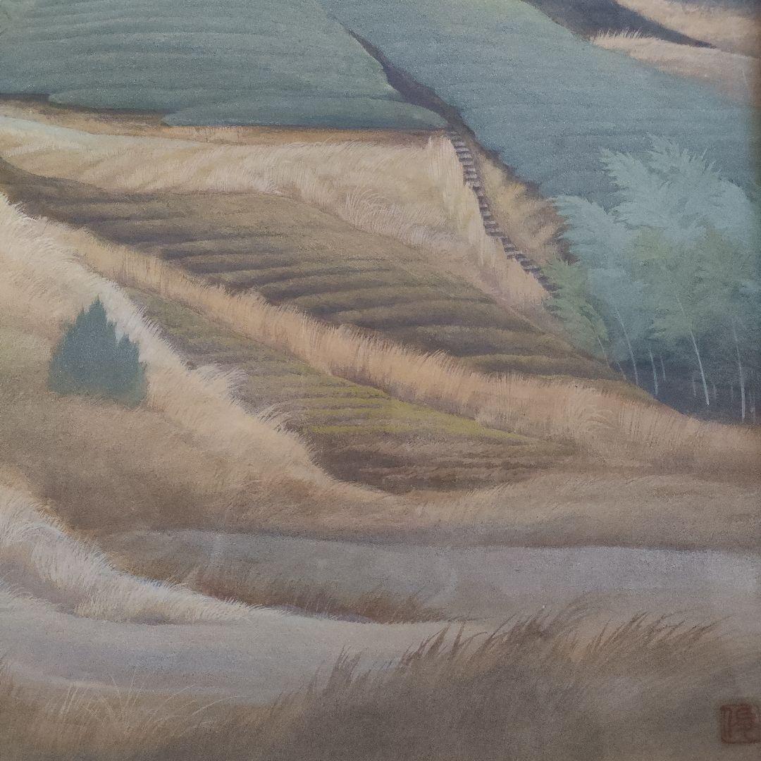 ☆美品☆ 谷井俊英 日本画 F15号『丘』 共シール付 - メルカリ