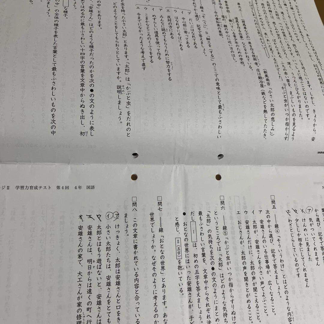 2025年 日能研 4年 ステージⅡ育成テスト➁ - メルカリ