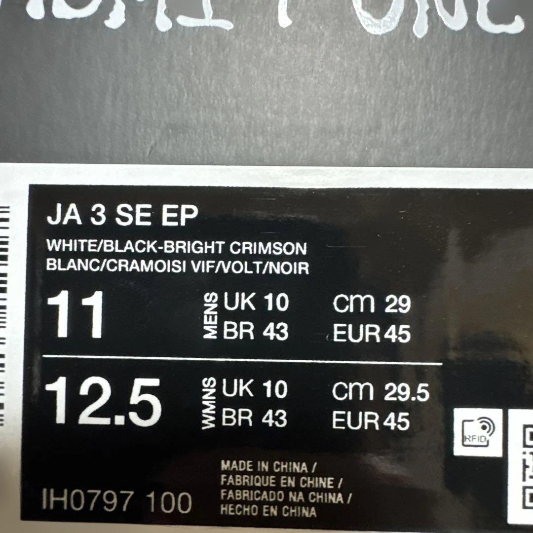 シューズ(男性用) NIKE Ja3 SE EP 29.0cm