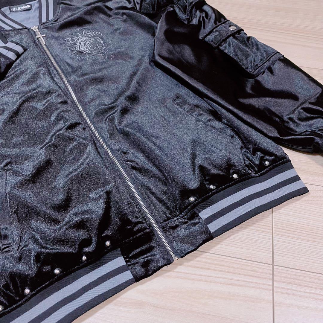 送料無料 美品 dimmoire Messy Bones ベロアスカジャン 刺繍 - メルカリ