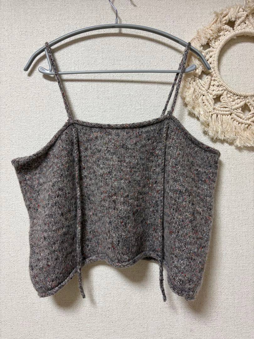 かぐれ カラーネップアルパカニットキャミソール - メルカリ