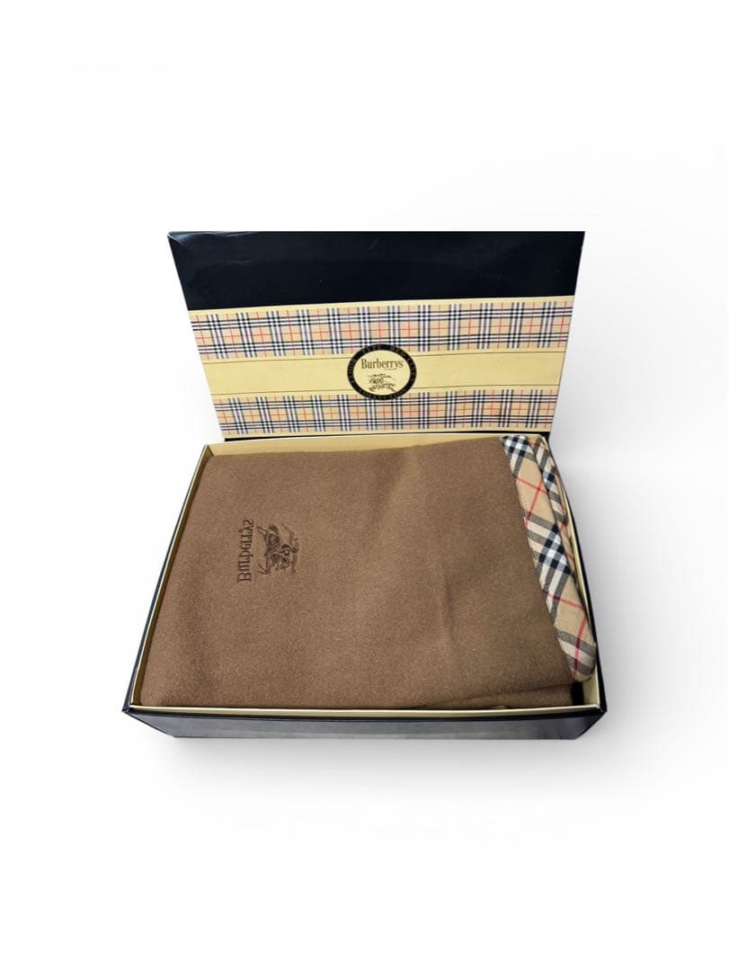 Burberry バーバリー 純毛毛布 140×200 - メルカリ