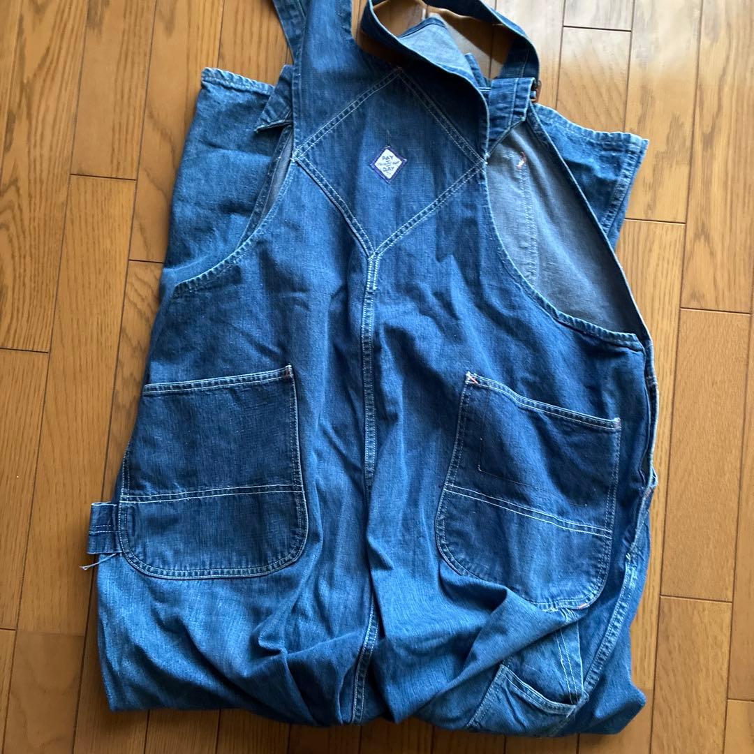 コメント値下げOK盾タグ40s pay dayオーバーオール - メルカリ