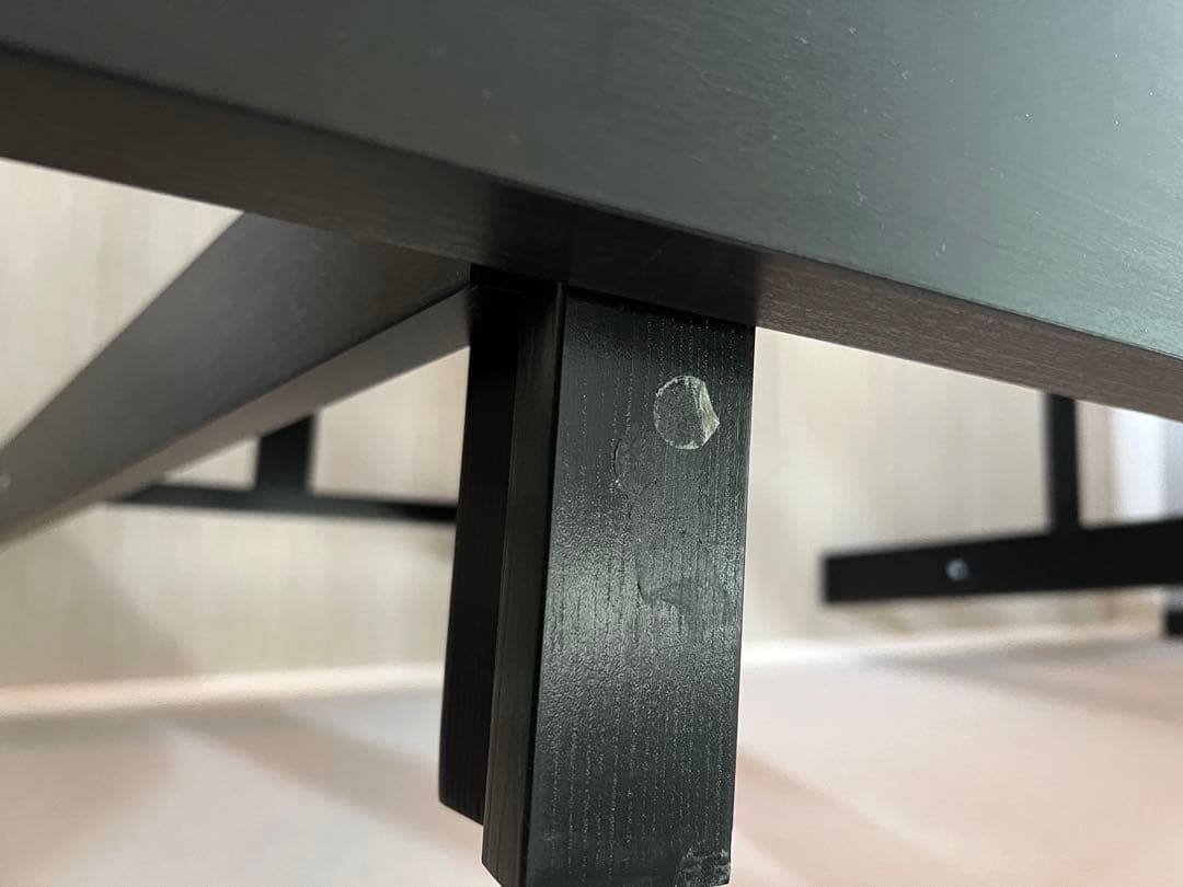 IKEA イケア ODDVALD オッドヴァルドブラック2脚セットテーブル