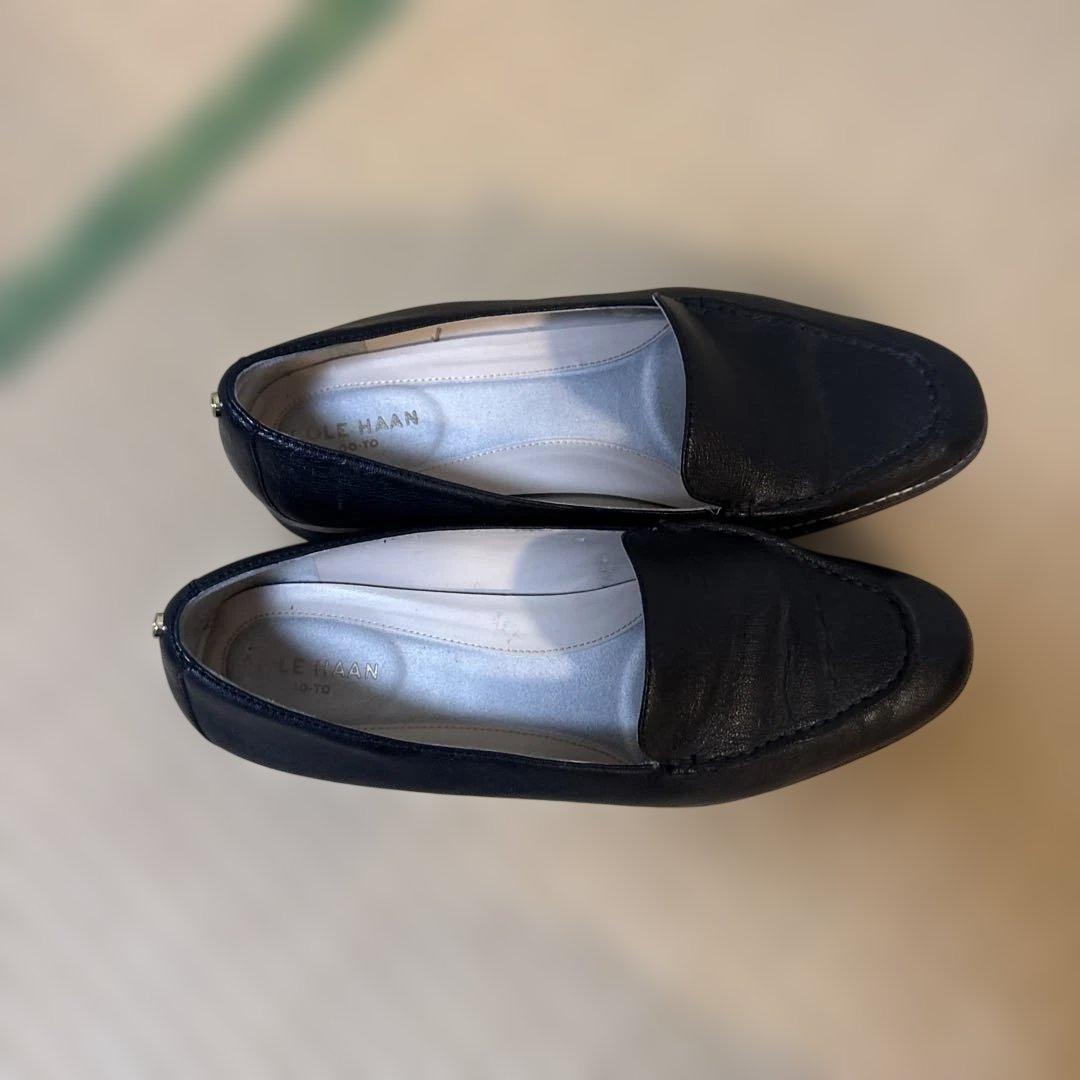 COLE HAAN ブラックレザー ローファー 7B 24センチ相当 - メルカリ