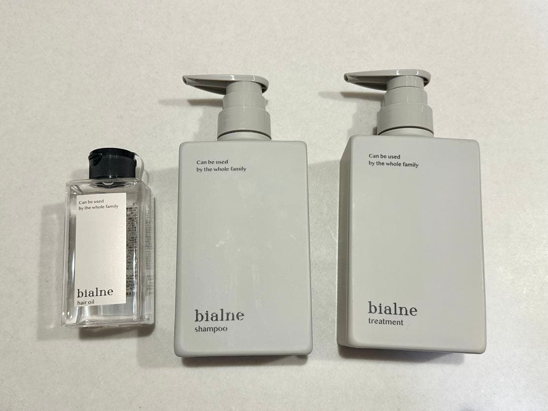 ビアルネ bialne シャンプー、トリートメント、オイル、1度のみ使用