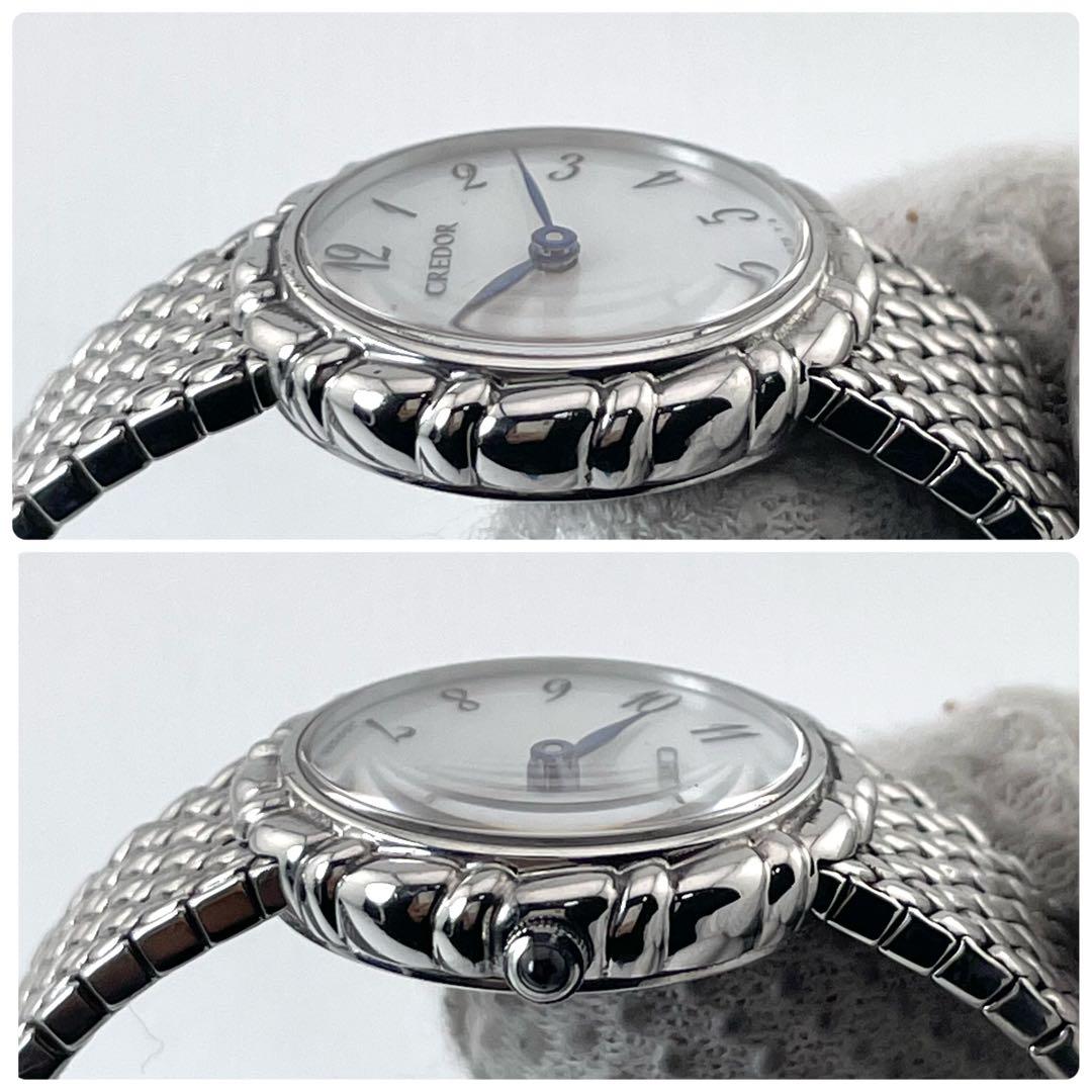 稼働/新品電池】セイコー クレドール シグノ シェル文字盤 腕時計