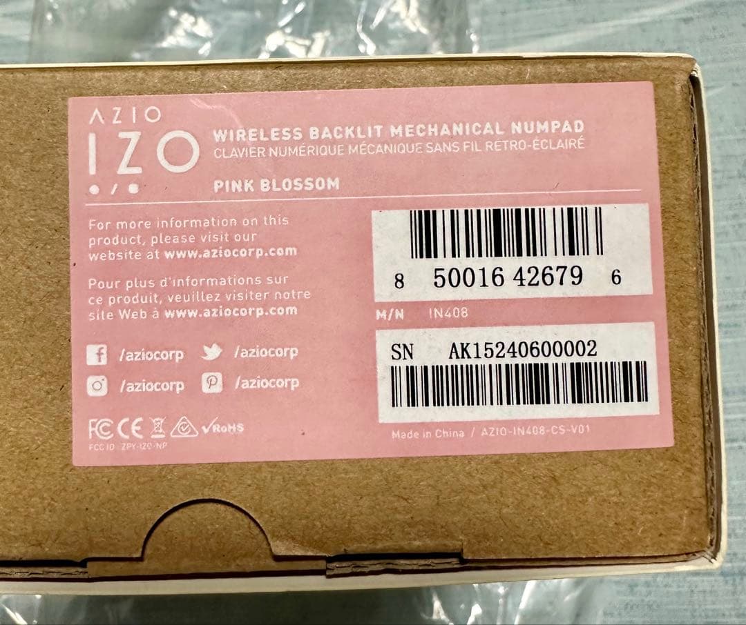 入手困難 AZIO Pink Blossom テンキー 電卓 ピンク 新品 - メルカリ