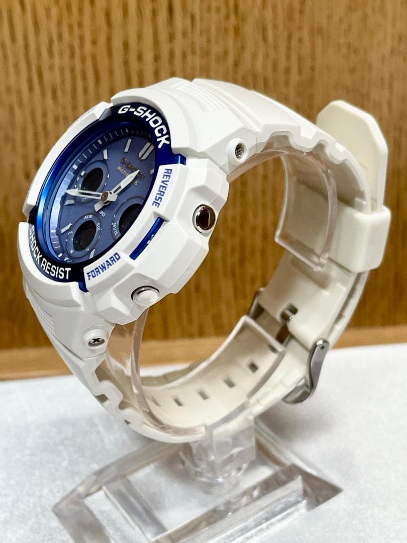 G-SHOCK AWG-M100SWB-7AJF 電波ソーラー 超音波洗浄済み - メルカリ