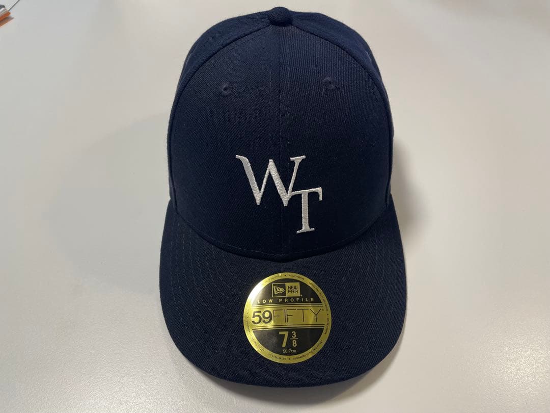 WTAPSニューエラキャップ59FIFTY 7 3/8 58.7cm ネイビー