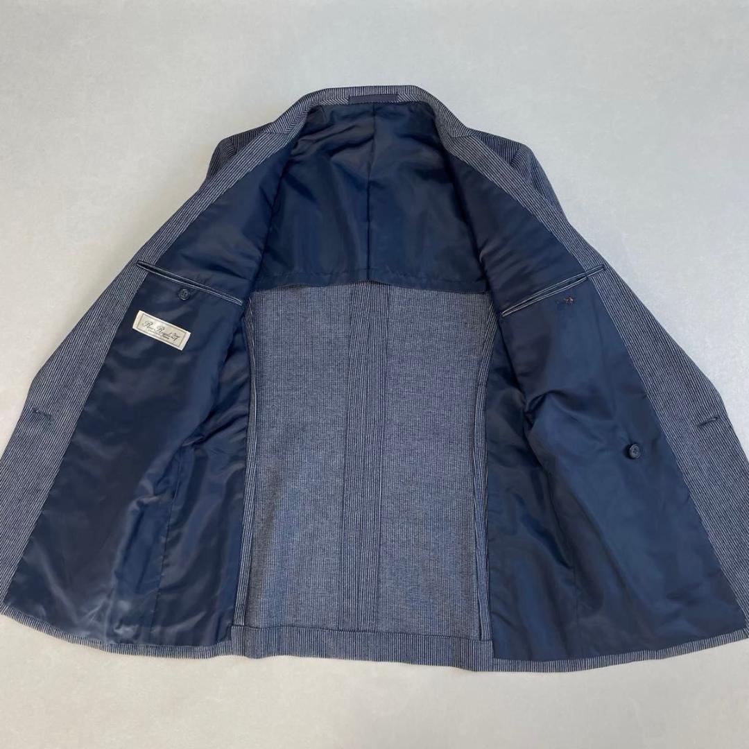 90s セットアップ ダブルスーツ ネイビーストライプ 成人式 ヒッコリー